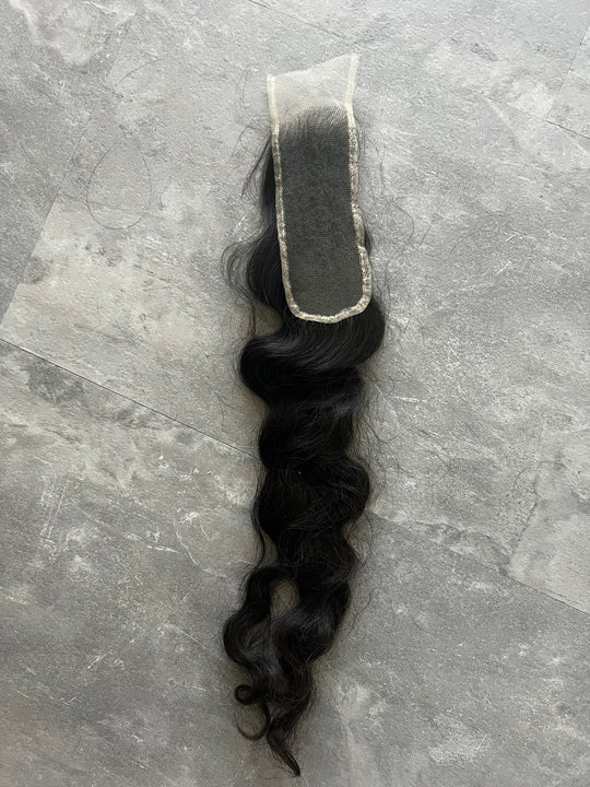 2x6 Raw Wavy Closure